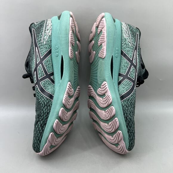Asics Gel Nimbus 24 Running Shoes Women Size 9.5 Teal Green Pink Comfort Sneaker - Picture 6 of 9
